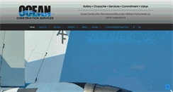Desktop Screenshot of oceanconstructionservices.com