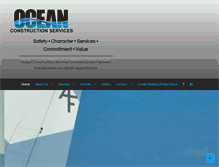 Tablet Screenshot of oceanconstructionservices.com